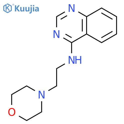 4-Quinazolinamine, N-[2-(4-morpholinyl)ethyl]- structure