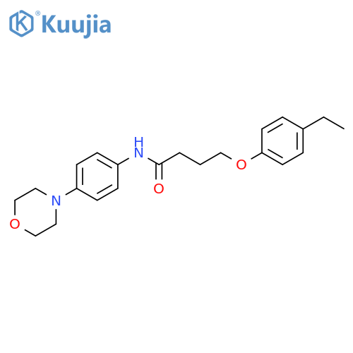 4-(4-ethylphenoxy)-N-4-(morpholin-4-yl)phenylbutanamide structure