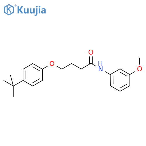 4-(4-tert-butylphenoxy)-N-(3-methoxyphenyl)butanamide structure