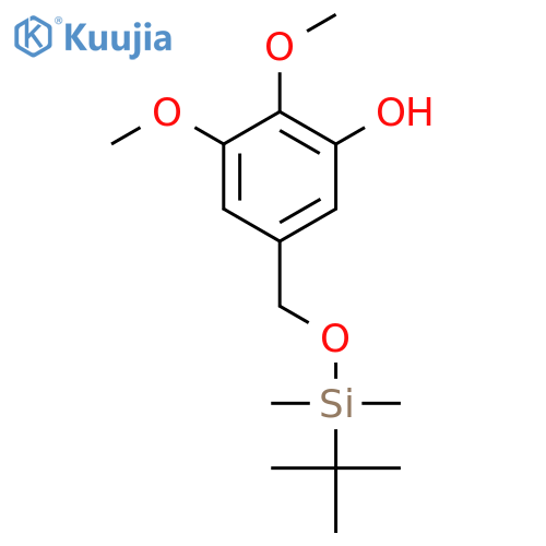 PHENOL, 5-[[[(1,1-DIMETHYLETHYL)DIMETHYLSILYL]OXY]METHYL]-2,3-DIMETHOXY- structure