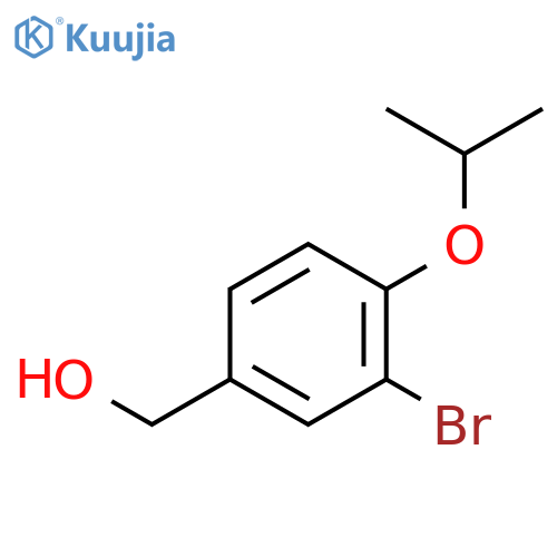 (3-bromo-4-isopropoxyphenyl)methanol structure