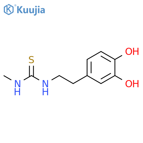 Thiourea, N-[2-(3,4-dihydroxyphenyl)ethyl]-N'-methyl- structure