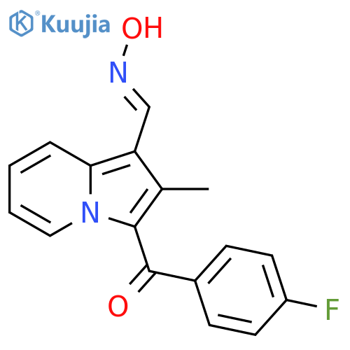 N-{3-(4-Fluorobenzoyl)-2-methylindolizin-1-ylmethylidene}hydroxylamine structure