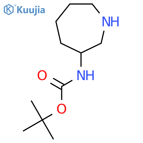 tert-butyl N-(azepan-3-yl)carbamate structure