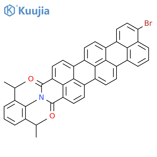 1H-DIBENZO[8,9:13,14]PENTAPHENO[3,4,5-DEF]ISOQUINOLINE-1,3(2H)-DIONE, 2-[2,6-BIS(1-METHYLETHYL)PHENYL]-10-BROMO- structure