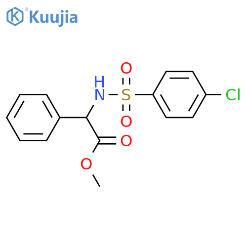 METHYL 2-([(4-CHLOROPHENYL)SULFONYL]AMINO)-2-PHENYLACETATE structure