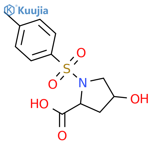 4-Hydroxy-1-tosylpyrrolidine-2-carboxylic acid structure