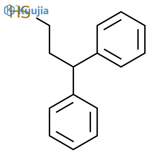 3,3-diphenylpropane-1-thiol structure