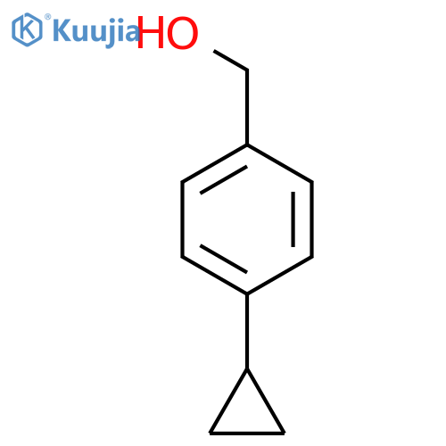 (4-cyclopropylphenyl)methanol structure