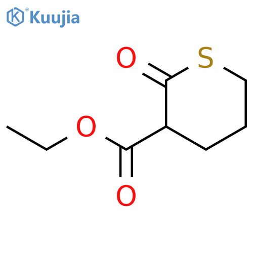 Ethyl 2-oxotetrahydro-2H-thiopyran-3-carboxylate structure