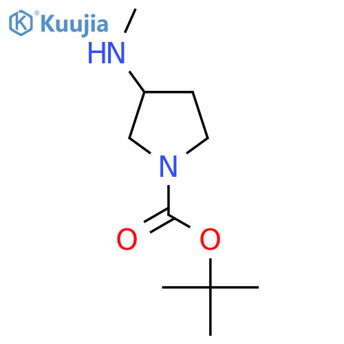 tert-butyl 3-(methylamino)pyrrolidine-1-carboxylate structure