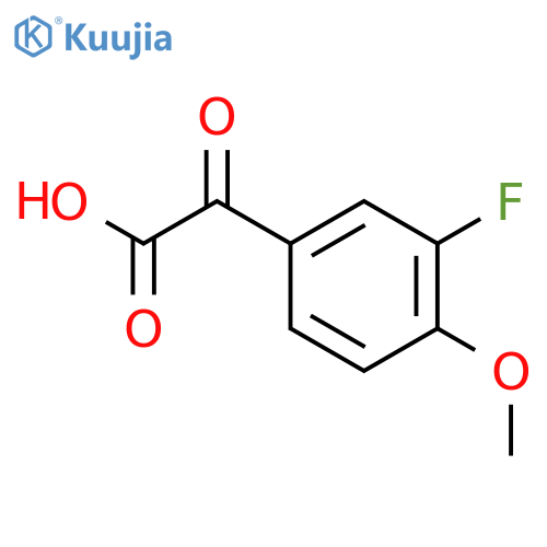 2-(3-fluoro-4-methoxyphenyl)-2-oxoacetic acid structure