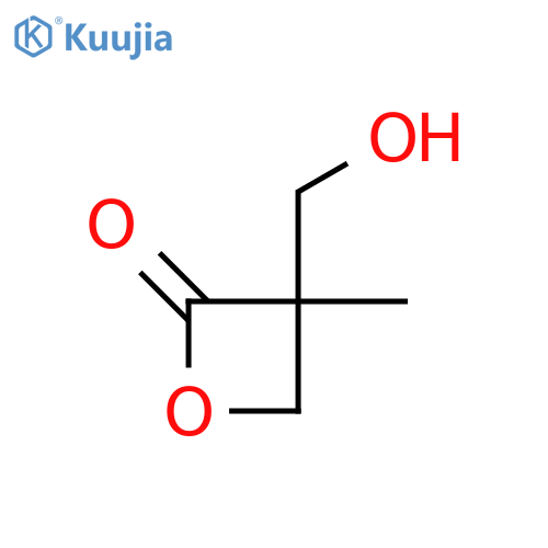 3-(hydroxymethyl)-3-methyloxetan-2-one structure