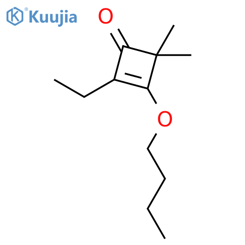 2-Cyclobuten-1-one, 3-butoxy-2-ethyl-4,4-dimethyl- structure