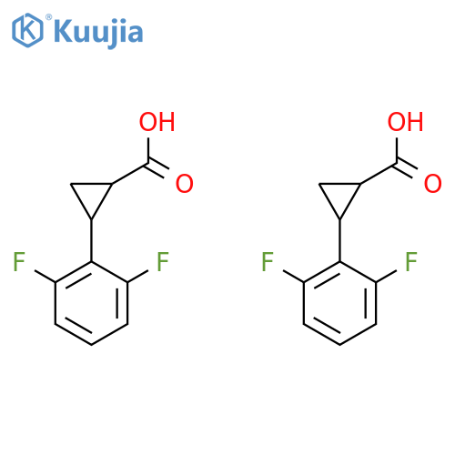 trans,rac-(1R,2R)-2-(2,6-Difluorophenyl)cyclopropane-1-carboxylic Acid structure