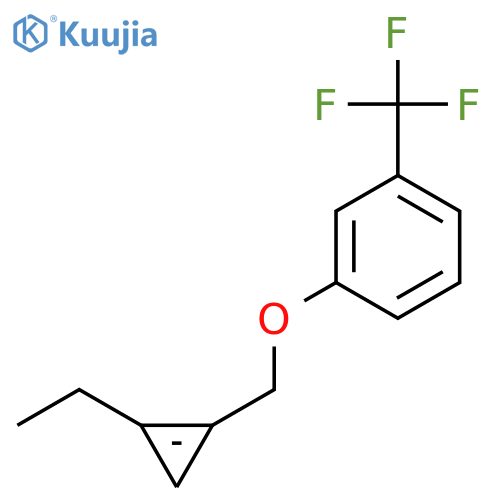 Benzene, 1-[(2-ethyl-1-cyclopropen-1-yl)methoxy]-3-(trifluoromethyl)- structure