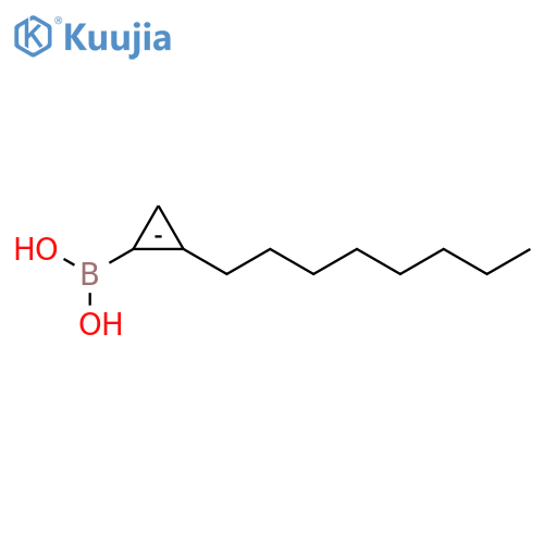 Boronic acid, (2-octyl-1-cyclopropen-1-yl)- structure