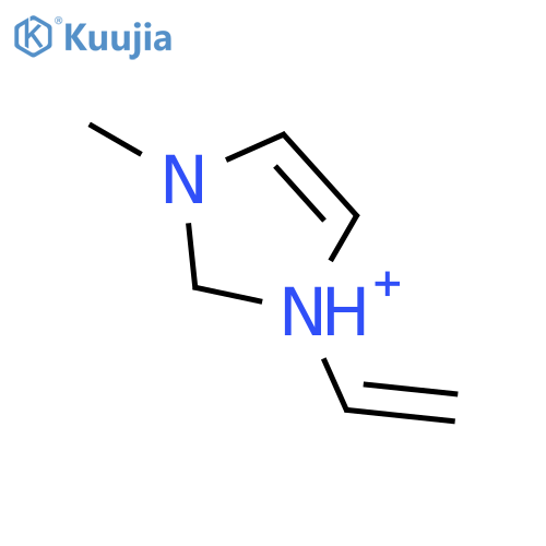 1-Ethenyl-3-methylimidazol-3-ium structure