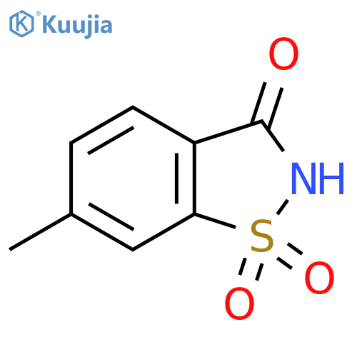 6-methyl-2,3-dihydro-1lambda6,2-benzothiazole-1,1,3-trione structure