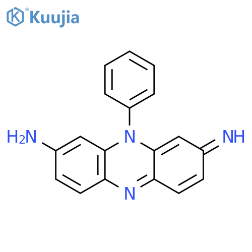 2-Phenazinamine, 8,10-dihydro-8-imino-10-phenyl- structure