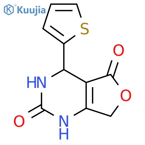 4-Thiophen-2-yl-4,7-dihydro-1H,3H-furo[3,4-d]pyrimidine-2,5-dione structure