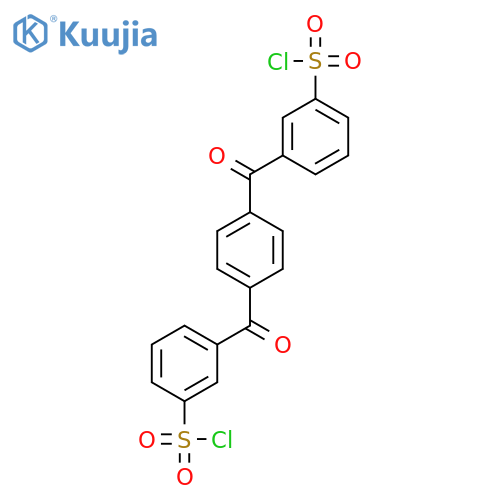 Benzenesulfonyl chloride, 3,3'-(1,4-phenylenedicarbonyl)bis- structure
