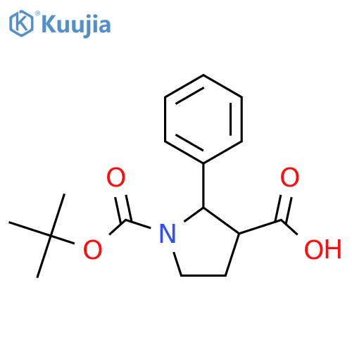 2-Phenyl-Pyrrolidine-1,3-Dicarboxylic Acid 1-Tert-Butyl Ester structure