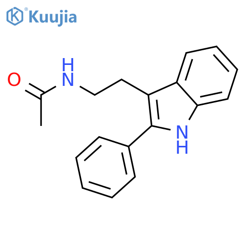 N-2-(2-Phenyl-1H-indol-3-yl)ethylacetamide structure