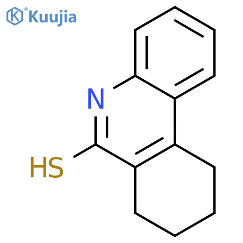 7,8,9,10-tetrahydrophenanthridine-6-thiol structure