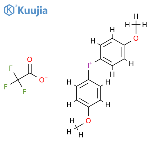 Bis(4-methoxyphenyl)iodonium Trifluoroacetate structure
