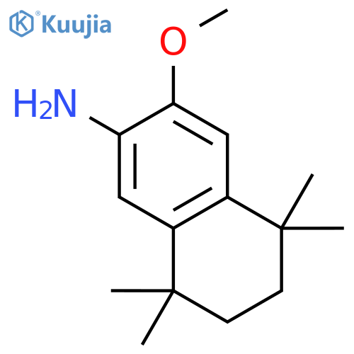 7-methoxy-1,1,4,4-tetramethyl-tetralin-6-amine structure