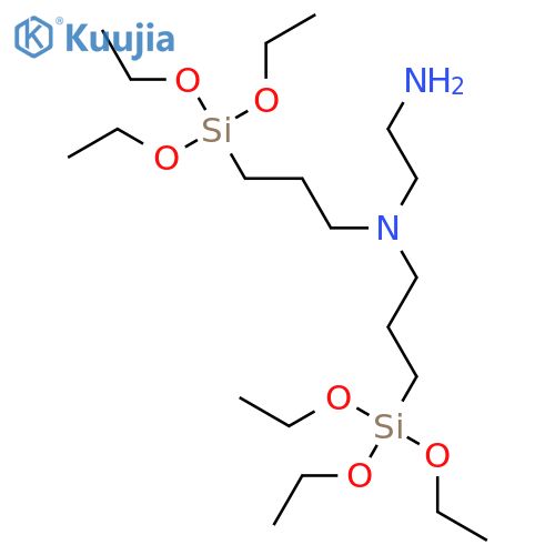 1,2-Ethanediamine, N,N-bis[3-(triethoxysilyl)propyl]- structure