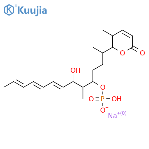 [(4E,6E,8E)-3-Hydroxy-2-methyl-1-[3-(3-methyl-6-oxo-2,3-dihydropyran-2-yl)butyl]deca-4,6,8-trienyl] dihydrogen phosphate structure