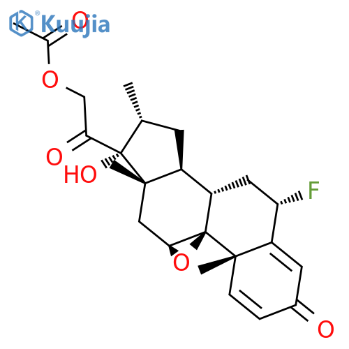 (6a,9b,11b,16a)-21-(Acetyloxy)-9,11-epoxy-6-fluoro-17-hydroxy-16-methylpregna-1,4-diene-3,20-dione structure