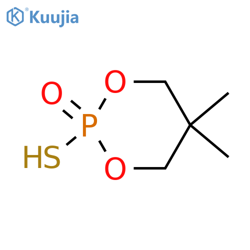 1,3,2-Dioxaphosphorinane, 2-mercapto-5,5-dimethyl-, 2-oxide structure