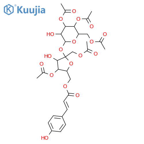 Acylsucroses; 6'-O-(4-Hydroxy-E-cinnamoyl), 1',3,4,4',6-penta-Ac structure