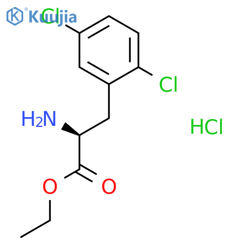 ethyl 2-amino-3-(2,5-dichlorophenyl)propanoate hydrochloride structure