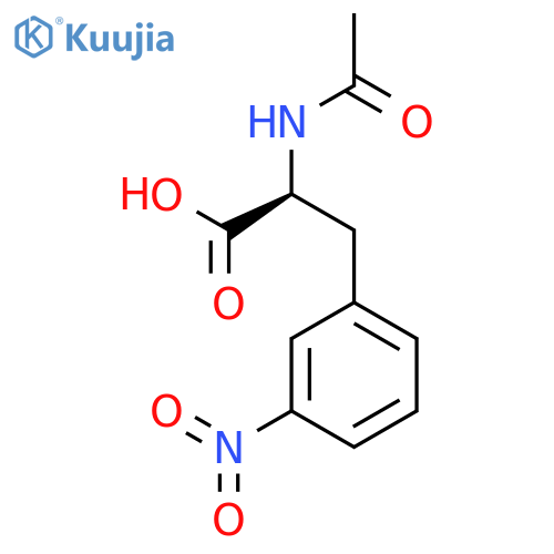 (2S)-2-acetamido-3-(3-nitrophenyl)propanoic acid structure