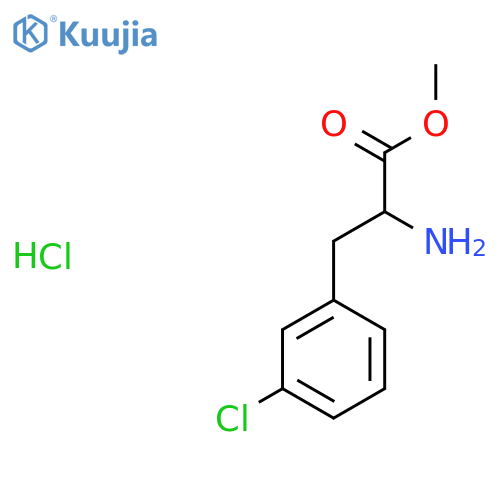 methyl (2S)-2-amino-3-(3-chlorophenyl)propanoate hydrochloride structure
