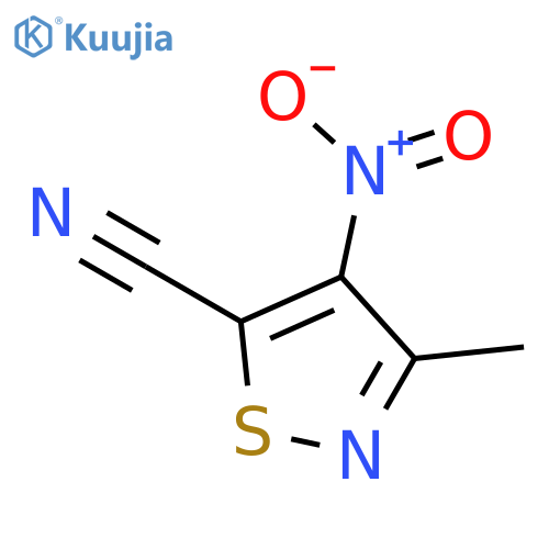 5-Isothiazolecarbonitrile, 3-methyl-4-nitro- structure