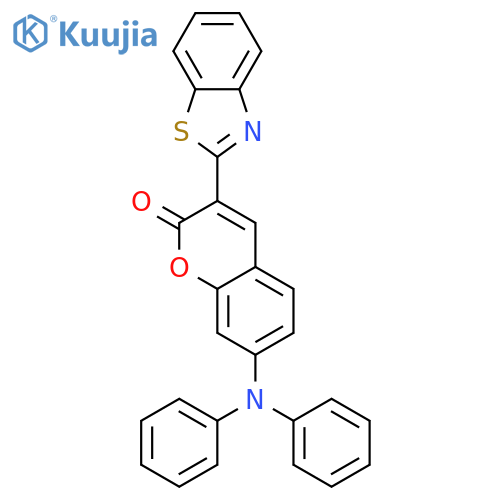 3-(1,3-Benzothiazol-2-yl)-7-(diphenylamino)-2H-1-benzopyran-2-one structure