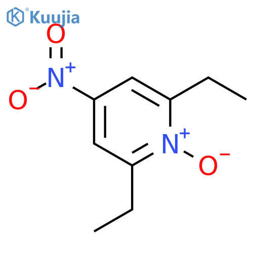 Pyridine, 2,6-diethyl-4-nitro-, 1-oxide structure