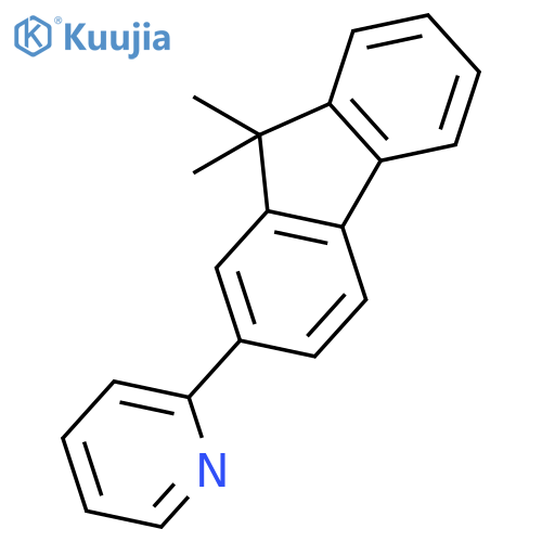 PYRIDINE, 2-(9,9-DIMETHYL-9H-FLUOREN-2-YL)- structure