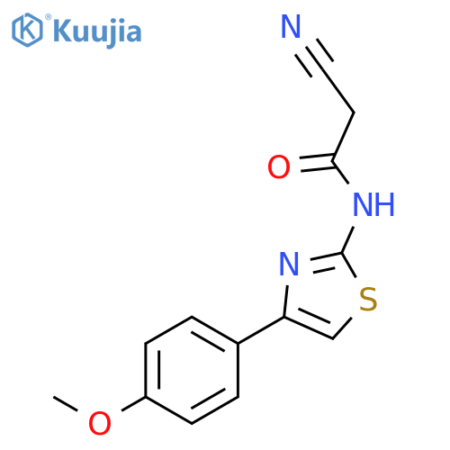 ACETAMIDE, 2-CYANO-N-[4-(4-METHOXYPHENYL)-2-THIAZOLYL]- structure