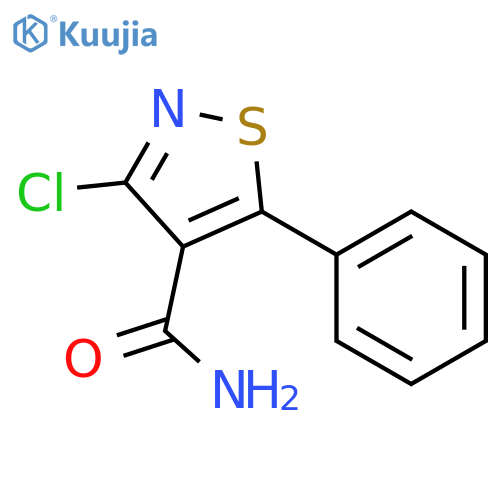 3-Chloro-5-phenylisothiazole-4-carboxamide structure