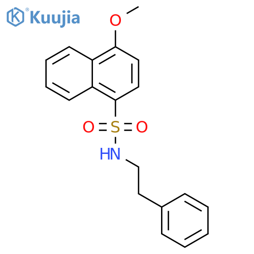 4-methoxy-N-(2-phenylethyl)naphthalene-1-sulfonamide structure