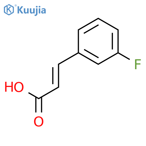 (E)-3-(3-fluorophenyl)prop-2-enoic acid structure
