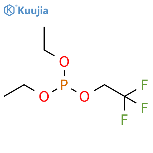 Phosphorous acid, diethyl 2,2,2-trifluoroethyl ester structure