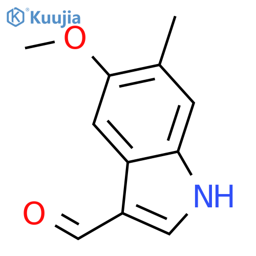 5-methoxy-6-methyl-1H-indole-3-carbaldehyde structure