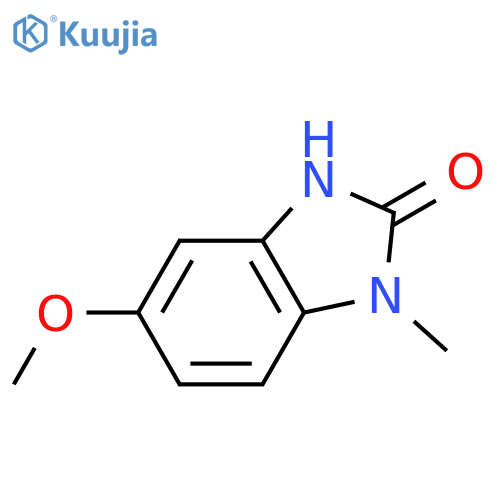 2H-Benzimidazol-2-one, 1,3-dihydro-5-methoxy-1-methyl- structure